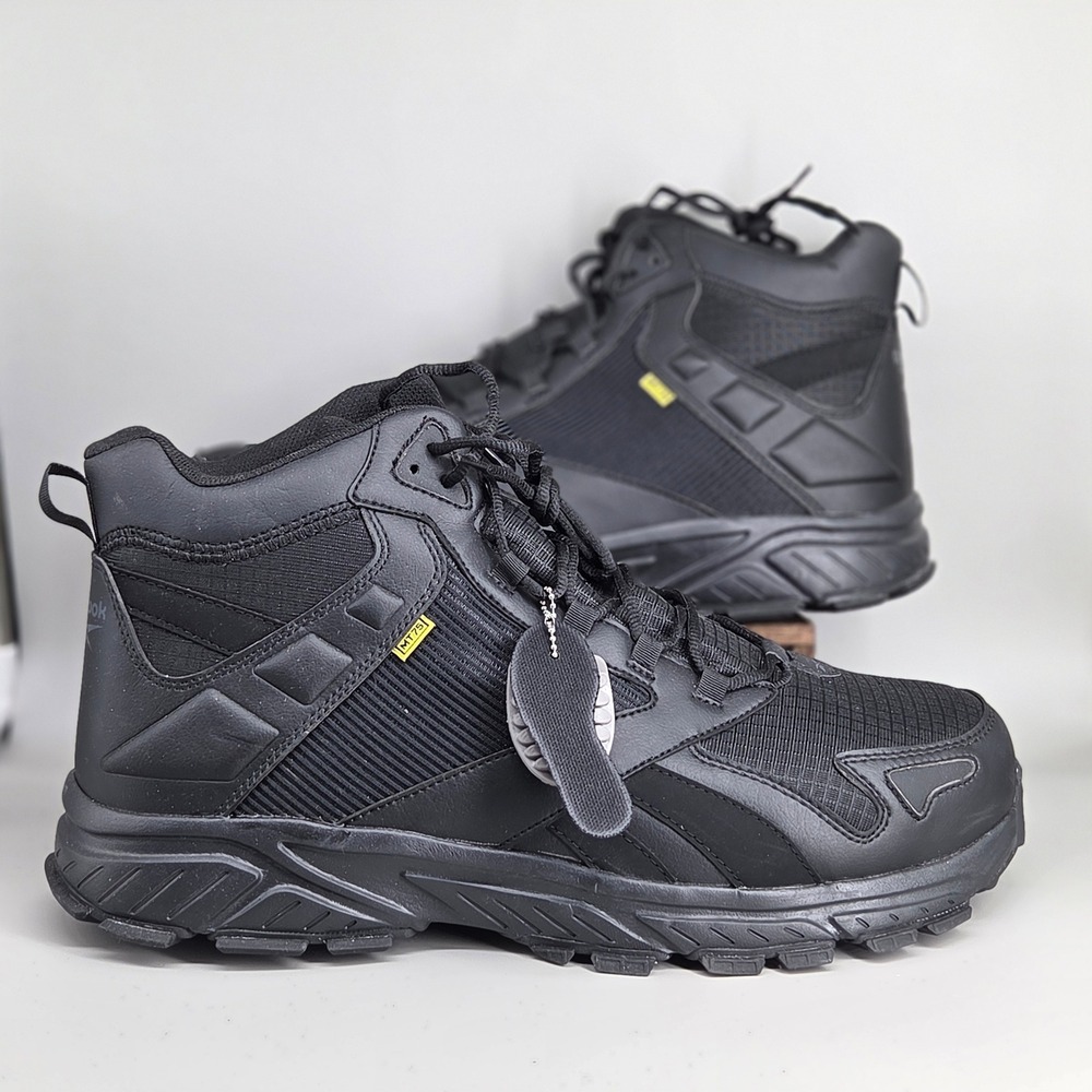 Reebok Hyperium Work Boot Mens 16 Black Composite Toe Retro Trail Hiker RB3263